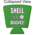 thumbnail image 2 of Shell Yeah Beaches Party Cup Coolie (Bright Green), 2 of 3