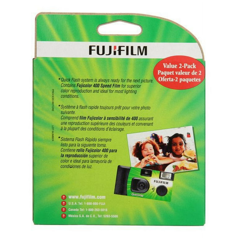 Cámara desechable Fujifilm QuickSnap Marine celeste/verde