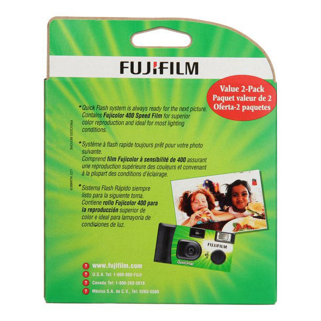 Fujifilm QuickSnap One Time Use 35mm Camera with Flash, 2 Pack - image 2 of 4
