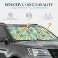 thumbnail image 4 of Xecao Cute Pineapples for Foldable Car Sun Shades (2-Pack) offer sun protection with an easy-fold design for convenient windshield shading., 4 of 7