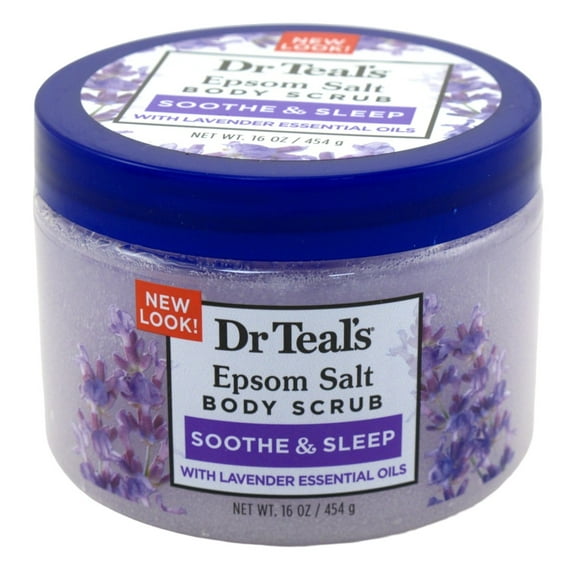 Dr Teals Body Scrub Exfoliate And Renew W/Lavender 16oz Jar (Pack of 3)
