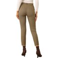 thumbnail image 4 of Allegra K Women's High Elastic Waist Back Office Work Ankle Pants, 4 of 7