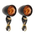 thumbnail image 4 of 2 uds., Luces indicadoras de señales de para motocicleta, lámpara , 12 V, 20 LED, CNC, Color negro universal Cola Luces indicadoras de ámbar, 4 of 8