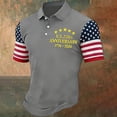 thumbnail image 2 of RMGVDSD 4th of July Polo Shirts for Men 250 Years America Anniversary Patriotic Shirt Short Sleeve Casual Collared Shirt For Independence Day Celebration Button T-Shirt Tops, 2 of 4