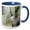 Blue/White, variant on 3drose, Usa, Arizona, Tucson, Arizona-sonora Desert Museum, Agave Plant., 11oz Two-tone Red Mug