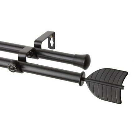 Rod Desyne Feather Double Window Curtain Rod Set 28 To 48 Inch