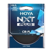 Hoya NXT Plus Slim Low Profile Aluminum Frame Circular Polarizer Filter with Anti-Reflection Multi-Coatings and Knurled Edges (58mm)