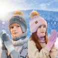 thumbnail image 6 of Kid Winter Hat Gloves Scarf Set, Warm Hat Gloves Knit Fleece Lined Neck Warmer for Ages 4-10 Years Girls Boys, 6 of 6