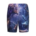 thumbnail image 7 of Daiia Enchanted Forest Stag Gathering Mens Woven Stretch Pajama Short,Short Pajama Pants-4X-Large, 7 of 7