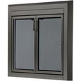thumbnail image 5 of UniFlame Logan Small Masonry Fireplaces Doors, Steel Frame with Smoke Tempered Glass, Gunmetal, Small, 5 of 10