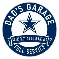 Dallas Cowboys 16" Dad's Garage Wood Sign