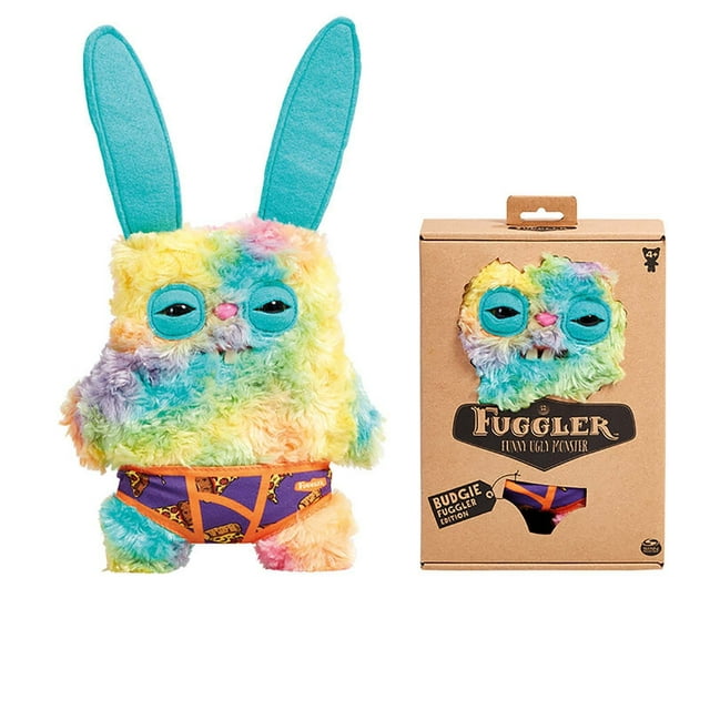 XOTX 9,4 Pouces Fuggler Monstre Drôle et Laid, Édition Perruche Fugglers Jouets Animaux en Peluche Rabid Rabbit, Fuggler Jouets en Peluche Poupées en Peluche pour Enfant, Âge 4+