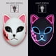 thumbnail image 1 of Máscara Con Luz Led Demon Slayer Halloween Disfraz Kimetsu No Yaiba Anime Cosplay Zorro Gato Xishao Juguetes, 1 of 4