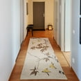 thumbnail image 1 of Japanese Decorative Rug, Cherry Blossom Sakura Tree Branches Romantic Spring Themed Watercolor Picture, Quality Carpet for Bedroom Dorm and Living Room, 6 Sizes, Cocoa Beige, by Ambesonne, 1 of 2