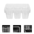 thumbnail image 2 of 10pcs Six-hole Transparent Plastic Nursery Pot Durable Plant Pot for Home, 2 of 7