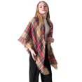 thumbnail image 3 of Bufanda de tartán para mujer: bufandas de invierno a cuadros, chal triangular grande y cálido, de cachemira, suave y a cuadros., 3 of 5