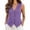 Purple-b, variant on Huangx Vest Tops for Women Summer Cotton Linen Sleeveless Dressy Casual Button down V Neck Waistcoat Vests Purple L