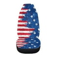thumbnail image 3 of Jeiento US Flag Front Car Seat Covers for Men Women 1 Pcs Vehicle Bucket Seat Cover Breathable Saddle Blanket Seat Covers Front Seat Protector Auto Accessories Easy to Install 4Th of July Decor, 3 of 6
