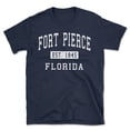 thumbnail image 1 of Fort Pierce Florida Classic Established Men's Cotton T-Shirt, 1 of 1