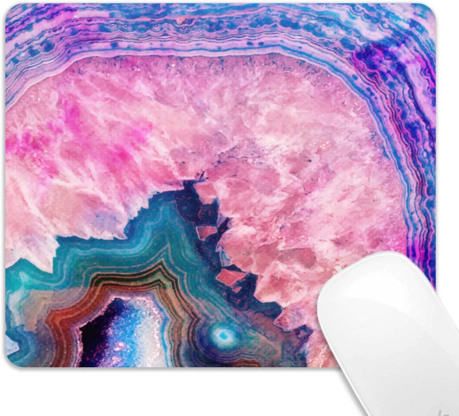 SUNENAT Cute Kitten Mouse Pad, Cat Mouse Pad for Kids Girls, Pink Kawai