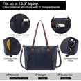 thumbnail image 6 of YOUI-GIFTS Large Shoulder Bag for Women Faux Leather Purse Work Bags with Multi-Pockets Designer Handbag, 6 of 6