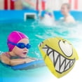 thumbnail image 2 of Unique Bargains 1 Pc Waterproof Cartoon Fish Pattern Swim Cap Yellow, 2 of 6