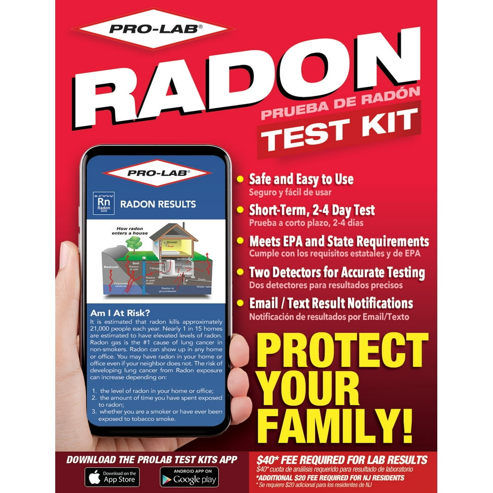 PROLAB RA100 Radon Gas Do It Yourself Test Kit