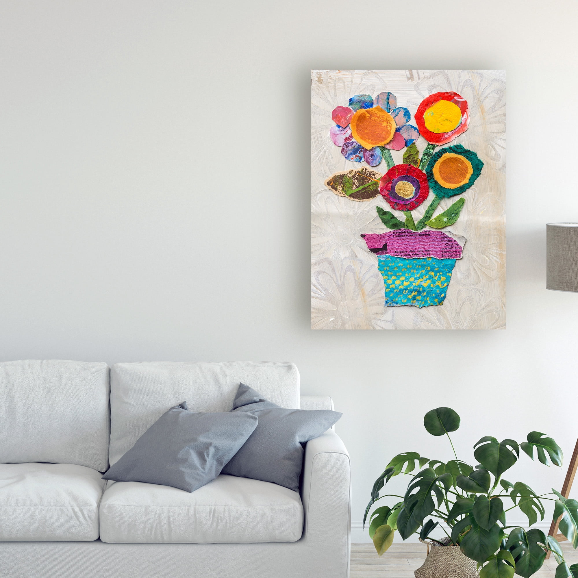 Trademark Fine Art 'Flower Pot I' Canvas Art by Elizabeth St. Hilaire