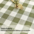 thumbnail image 2 of Gingham Tablecloth Rectangle Table Cloth Heavy Duty Cotton Checkered Table Cover for Spring Picnic Kitchen Dining(C-Sage Green, 60x70 inch), 2 of 6