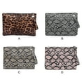 thumbnail image 4 of Jumpingount Bolso De Mujer Vintage Y De Moda Conveniente Y Práctico Bolso De Sobre De Piel De Serpiente Bolso De Embragues Bolsas de mensajero y de hombro negro, 4 of 6