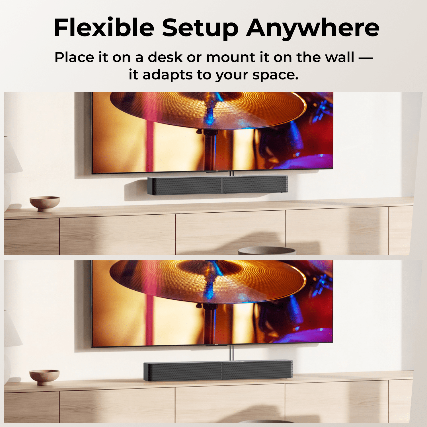 ULTIMEA  Sound Bar With Wireless Subwoofer, 240W, App Control, BassMX & VoiceMX, Soundbar for Smart TV, Bluetooth 6.0, HDMI, Optical, Poseidon R3T