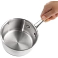 thumbnail image 3 of 18/10 Stainless Steel Butter Warmer Measuring Pan, 0.5-Quart Milk Pot with Dual Pour Spouts, 17OZ Small Sauce Pan for Stove Top, Chocolate Melting, Coffee Tea Soup Warming -, 3 of 6