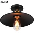 thumbnail image 1 of Iluminación vintage con pantalla de vidrio transparente, candelabro creativo de metal de hierro para comedor, diseño que ahorra espacio con acabado negro mate, 1 of 5