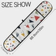 thumbnail image 3 of Yayeee Double Oven Mitt Kitchen Heat Resistant Baking 35" x7" Quilted Glove, Colorful Triangles, 3 of 6