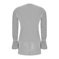 thumbnail image 6 of qucoqpe Dresses for Women Fall Fashion Sequin Long Sleeve Dress Loose Fitting Solid Color Round Neck Dress, 6 of 7
