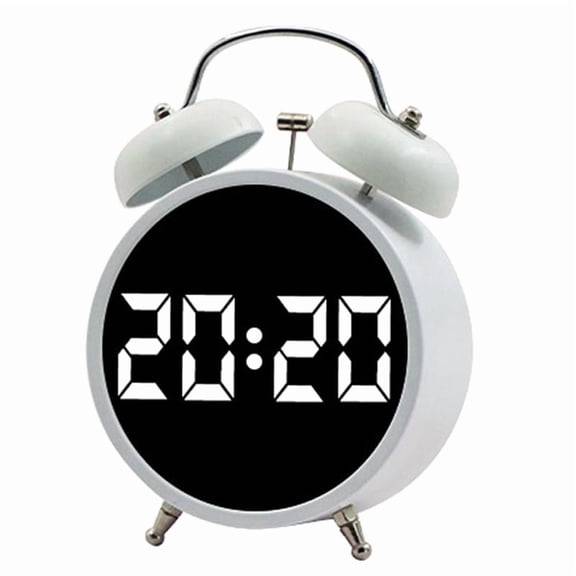 Osfvolr High Quality Extra Large Sound Alarm Clock with LED Screen Simple Number Clock Multifunctional Clock B