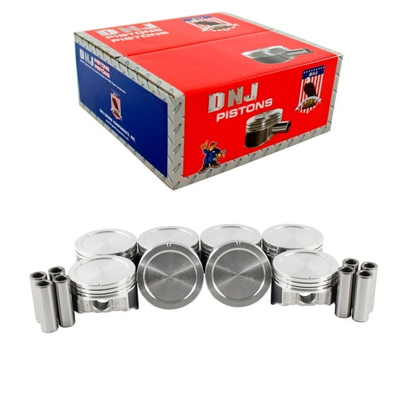 DNJ P3166 Standard Complete Piston Set Fits Cars & Trucks 99-04 Buick Cadillac 1500 5.3L OHV