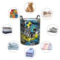 thumbnail image 6 of Daiia Goal Time Round Laundry Basket with Handles Thickened Waterproof Circular hamper,Dirty Clothes Storage Basket for Bedroom,Bathroom,College Dorm-Small, 6 of 8