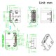 thumbnail image 4 of Conector USB PCB Tipo-C 3.1 hembra de 16 pines, socket de carga rápida, 10 piezas, 4 of 4