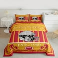 thumbnail image 3 of Homewish Boys Ball Game Bedding Comforter Set,Kansas American Ball Game Twin Comforter Sets,Orange Red Bedding Set For Kids,Luxury Bedroom Decor Reversible,2 Pieces, 3 of 9
