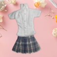 thumbnail image 1 of Camisa de manga corta y vestido de falda Hugo 1/6 Violeta, 1 of 10