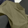 thumbnail image 6 of Fengqque Men's Mandarin Collar Button Down Shirt Jacket Long Sleeve Casual Overshirt with Pockets Army Green M, 6 of 7