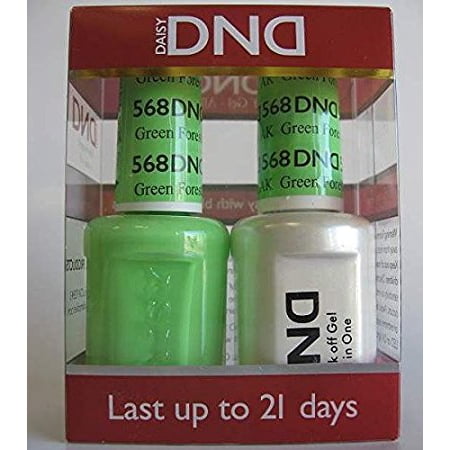 DND Nail Polish Gel & Matching Lacquer Set (568 - Green Forest,