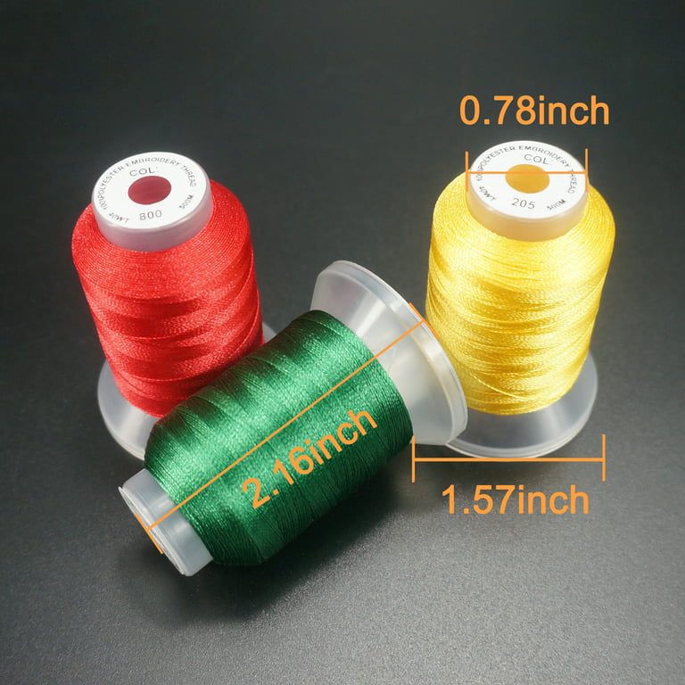 Threadart 120 Spool Polyester Embroidery Machine Thread Sets A,B,&C, 1000M  Spools 40wt