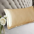 thumbnail image 5 of PYPESEEWY Warehouse Light Blue Pillow Cases Solid Color Faux Silk Pillowcase Silk No Zipper Envelope Pillow Pillow Cover Bulk Pillow Cases Standard Size, 5 of 7