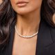thumbnail image 4 of Collar de perlas blancas de 10 mm para mujer, collar de cuentas de hebra simple hecho a mano, nueva tendencia 2023 # Byzb030, 4 of 5