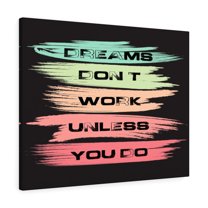 Inspirational Wall Art  Dreams Don't Work Unless You Do Wall Art Motivation Wall Decor for Home Office Gym Inspiring Success Quote Print Ready to Hang Unframed