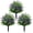3pcs, variant on Artificial Potted Trees with Ground Stakes, UV Resistant Camellia Topiary Fake Evergreen Shrubs Bushes Plants with Ground Spike, Fake Plants for Outdoor Indoor Front Porch Garden (2pcs)
