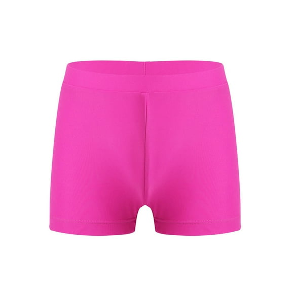 Sholeno Girls Active Swim Shorts with UPF 50  Sun Protection Water Sport Swimming Boyshort Bottoms Hot Pink 6