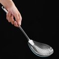 thumbnail image 4 of Stainless Steel Mesh Strainer, Kitchen Draining Spoon with Hanging Holes and Handle(Silver), 4 of 5